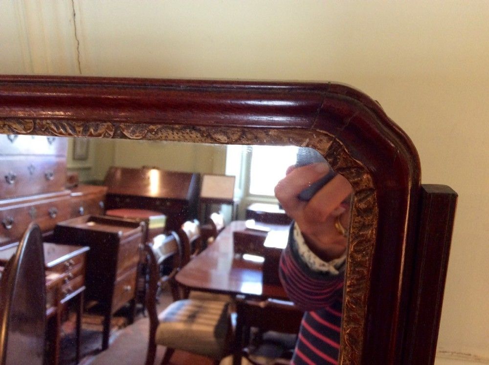 Georgian Mahogany Toilet Or Dressing Table Mirror photo 350.0