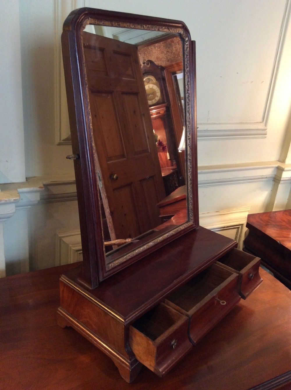 Georgian Mahogany Toilet Or Dressing Table Mirror photo vinterior