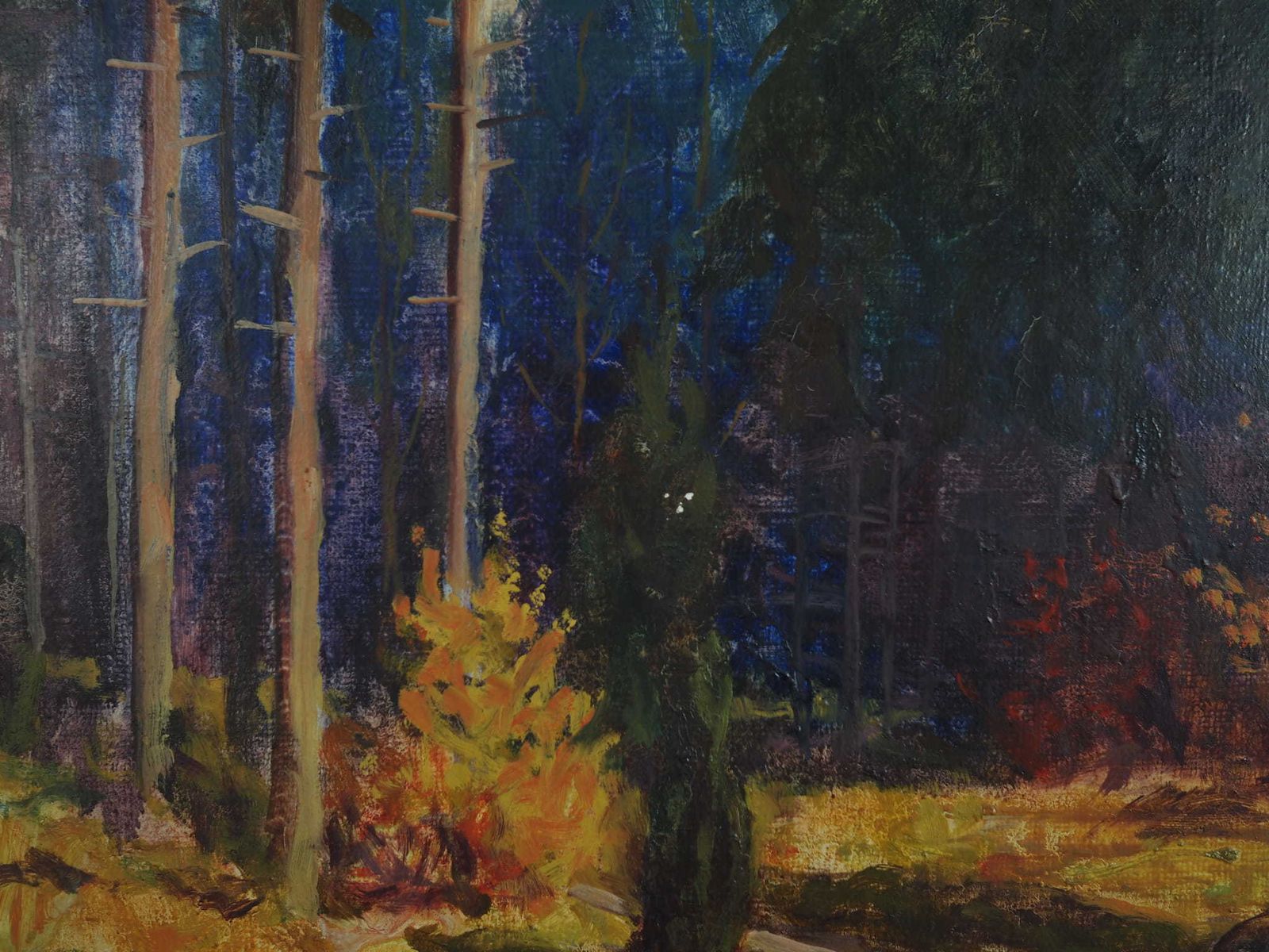 Schilderij „The Autumn Forest", Scandinavisch Design, Jaren 1960 photo 439.0