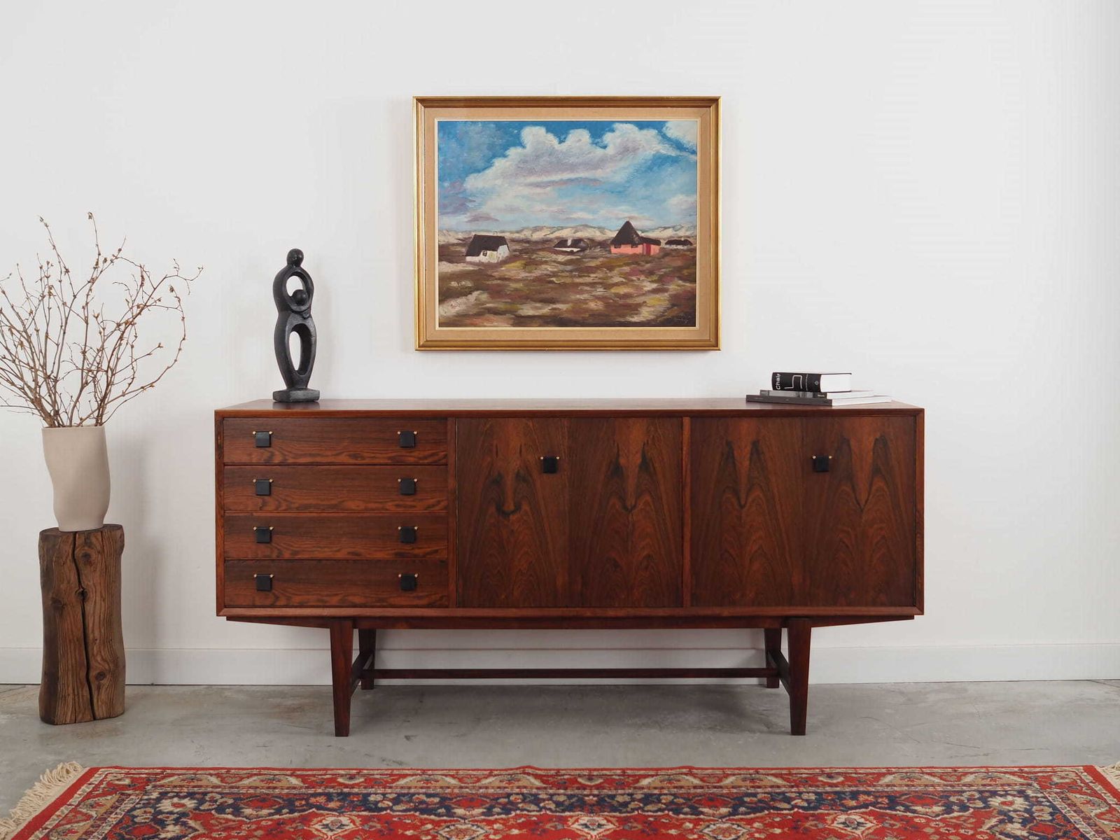 Schilderij „The Village In The Clouds", Scandinavian Design, Jaren 1970 photo furniture