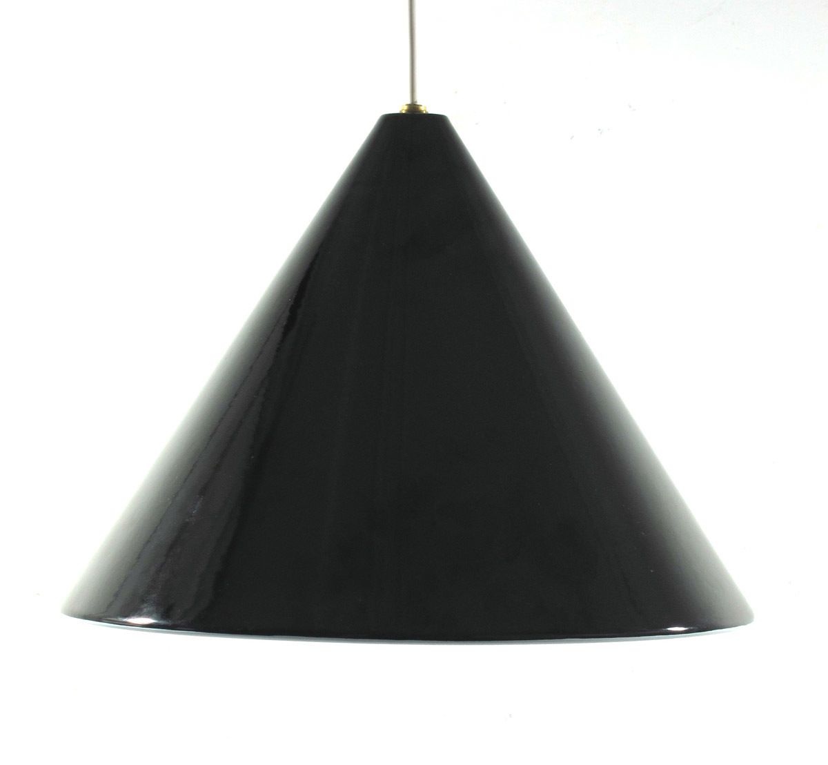 Arne Jacobsen Poulsen Black 1960s Billiard Pendant photo vinterior