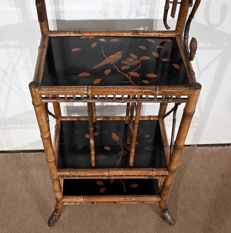 photo vinterior Small Bamboo Shelf And Pair Of Wall Consoles With Asian Decor – 1920