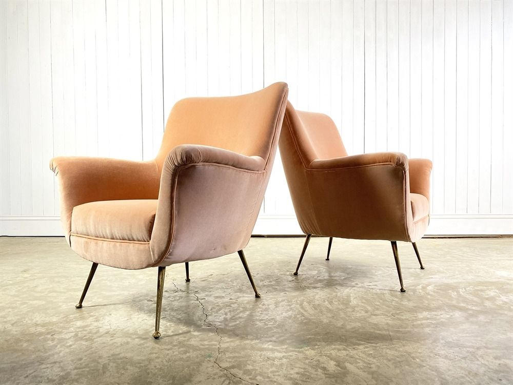 photo for sale An Italian Velvet Armchair