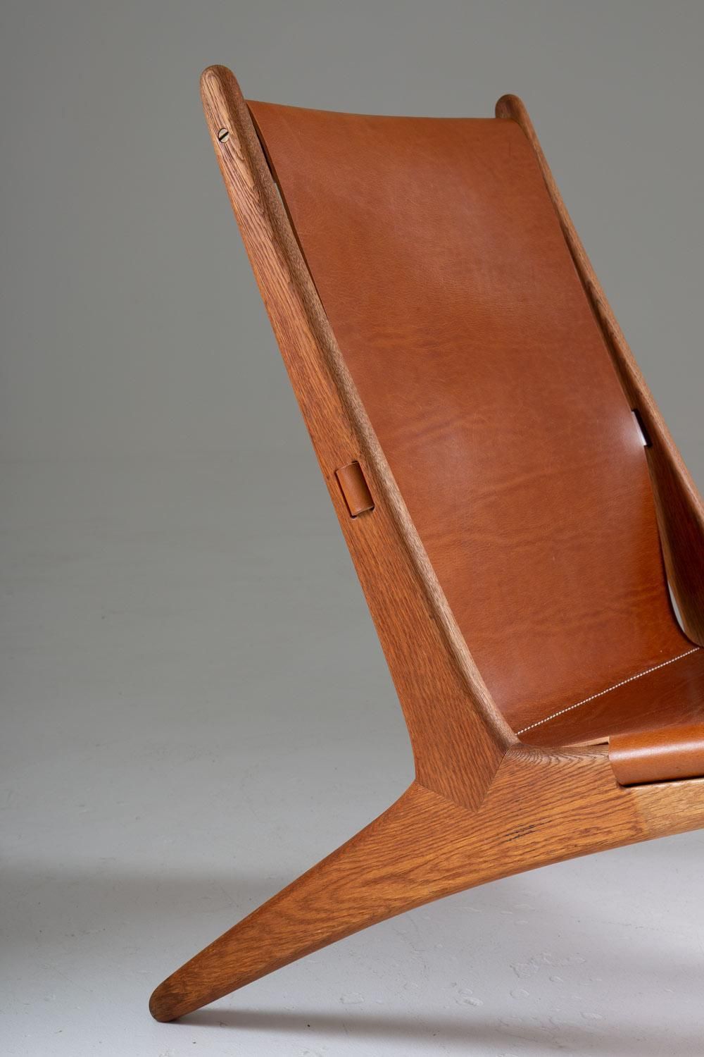 Pair Of Rare Hunting Chairs 204 By Uno & Östen Kristiansson For Luxus, Sweden photo buy
