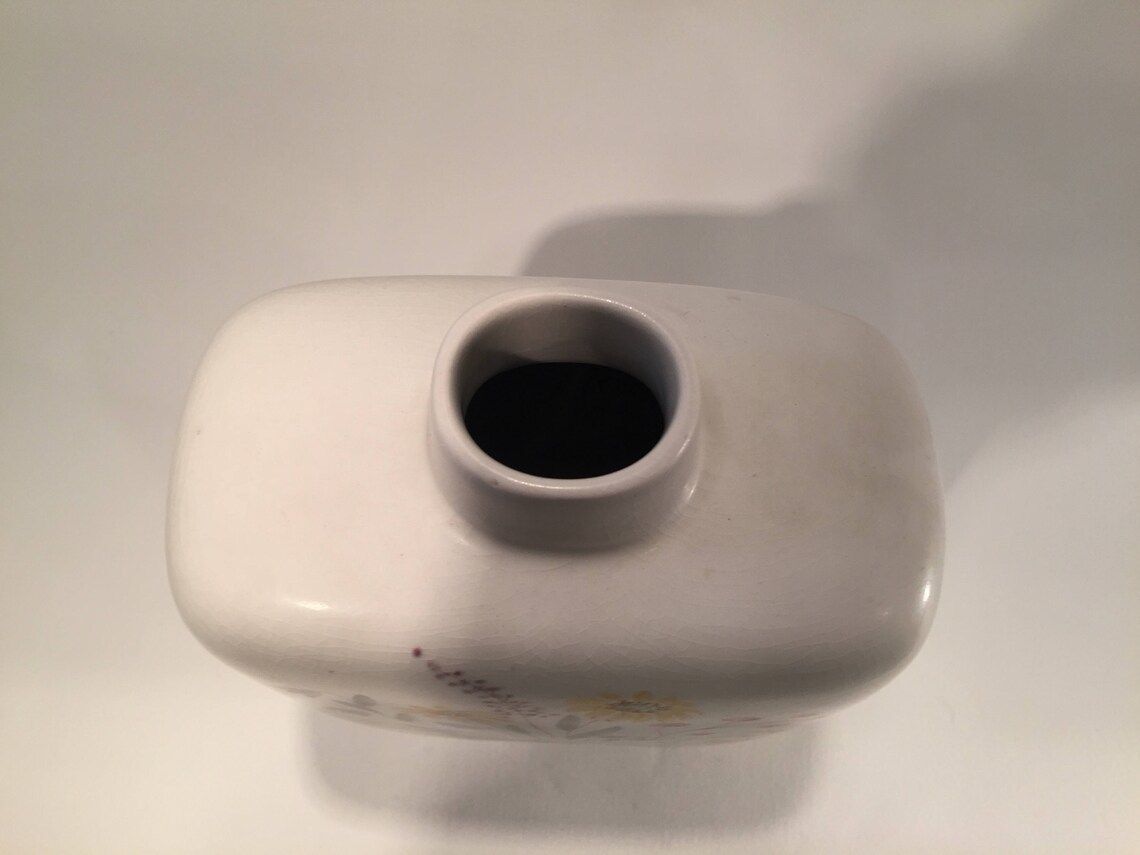 Rorstrand Vase With Flower Motif, By Lars Thorén, Scandinavian Mid Century Modern, 1950s From Sweden photo vinterior