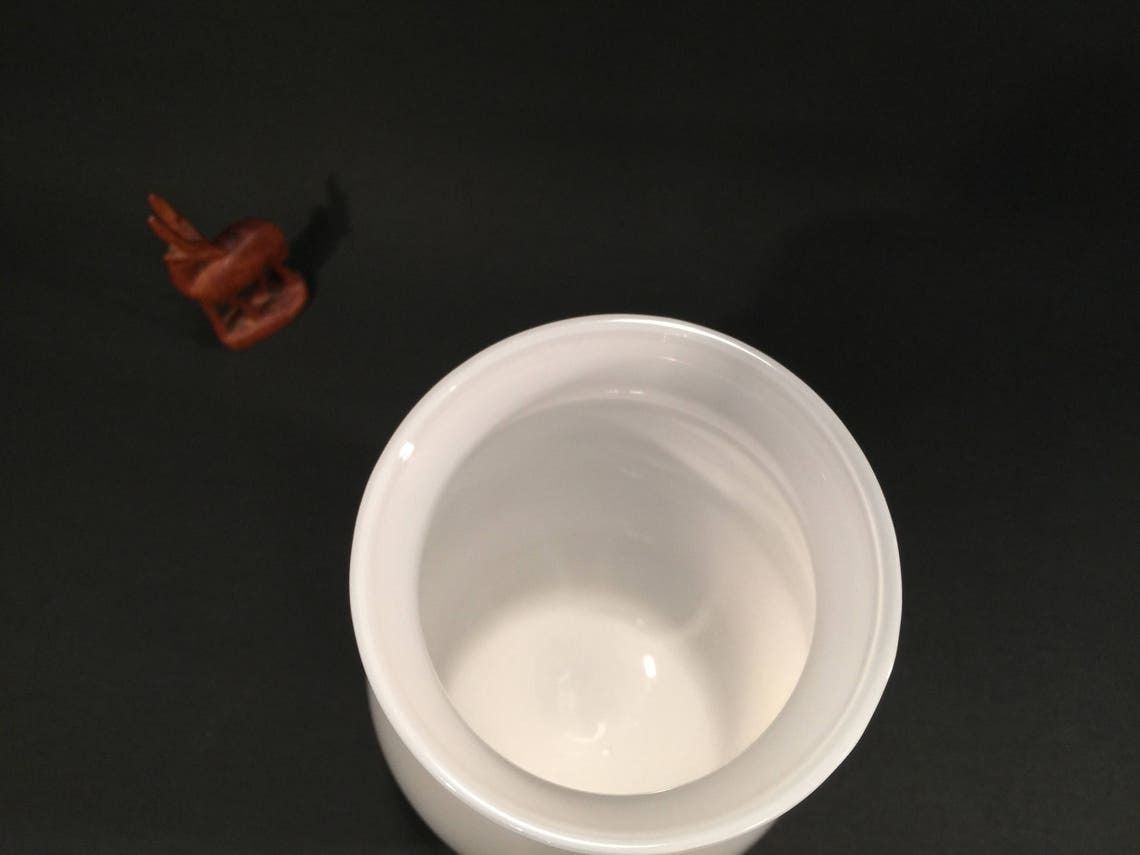 Michael Bang For Holmegaard, Gray And White Art Glass Vase From The 1980s In Scandinavia photo buy
