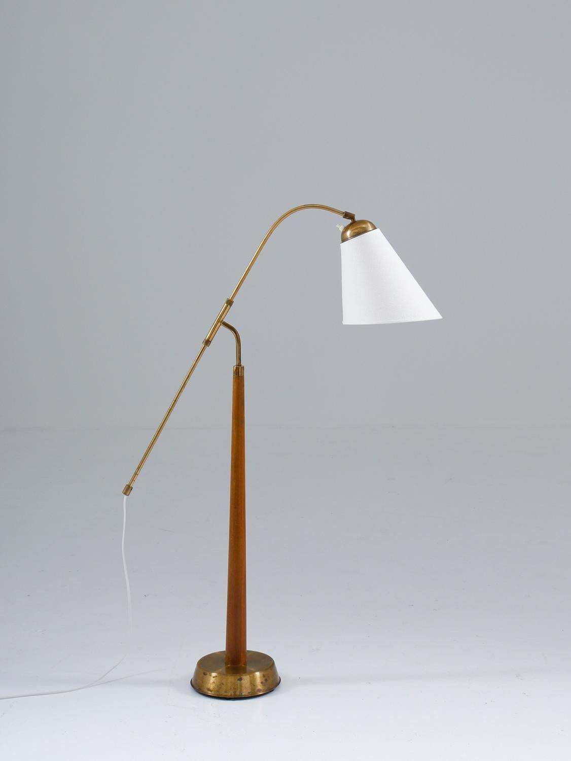 Midcentury Floor Lamp By Ystad Metall, 1940s, Sweden photo furniture