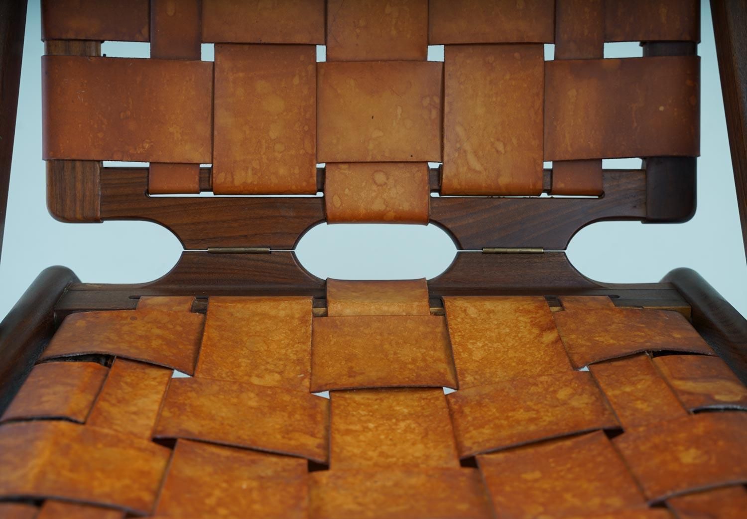 Danish Easy Chair By Arne Hovmand Olsen In Leather And Walnut photo vintage