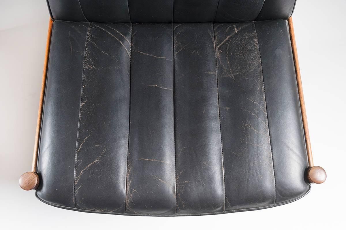 Pair Of Scandinavian Easy Chairs In Rosewood And Leather By Sven Ivar Dysthe photo vinterior