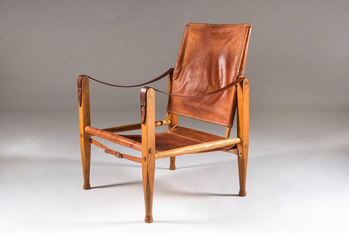Safari Chair By Kaare Klindt In Cognac Leather photo furniture