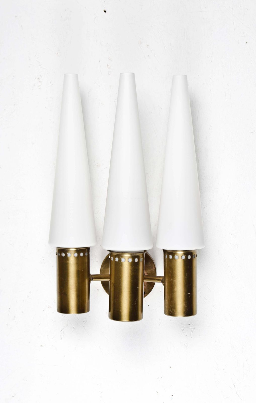 Wall Sconces In Brass And Opaline Glass By Hans Agne Jakobsson photo buy