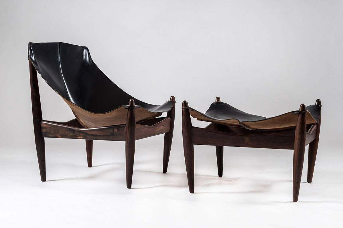 Scandinavian Easy Chair And Ottoman Model 272 Designed By Illum Wikkelsø photo furniture