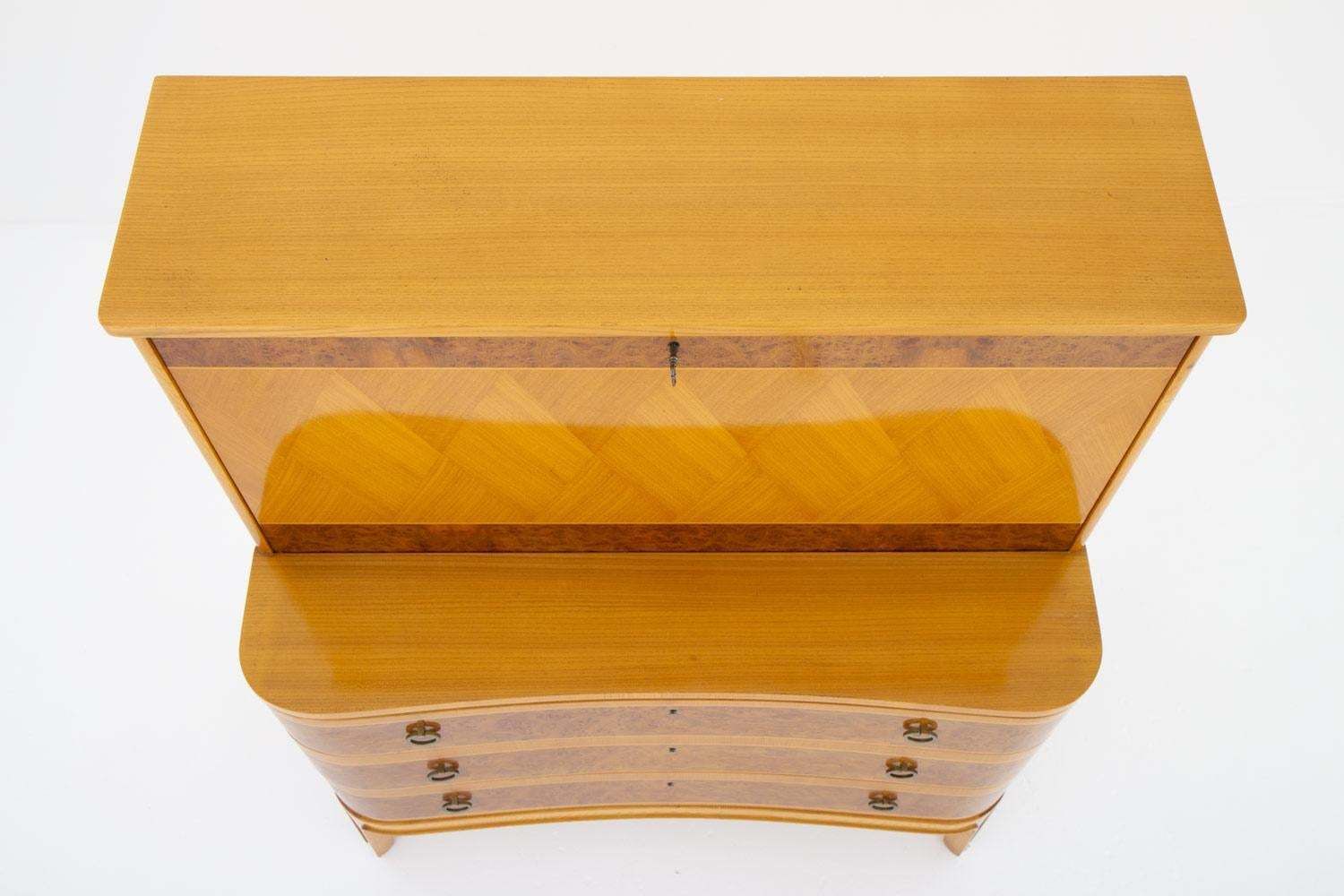 Furniture Swedish Modern Bureau By åby Möbelfabrik, 1940s photo