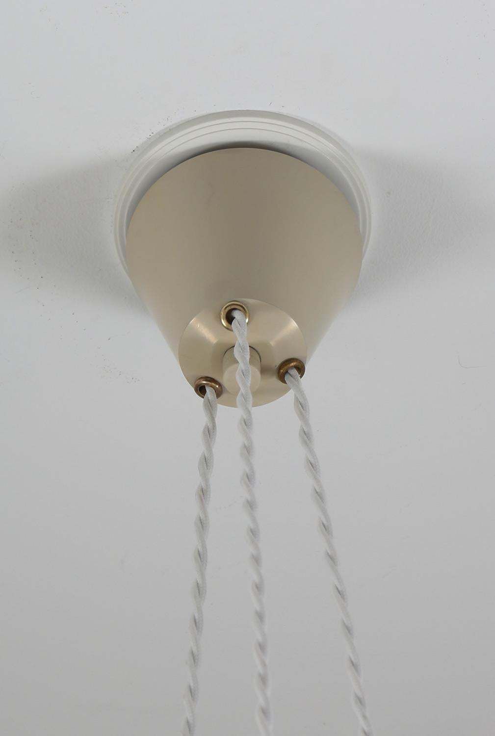 photo for sale Scandinavian Midcentury Pendant T272 In Opaline Glass By Hans Agne Jakobsson