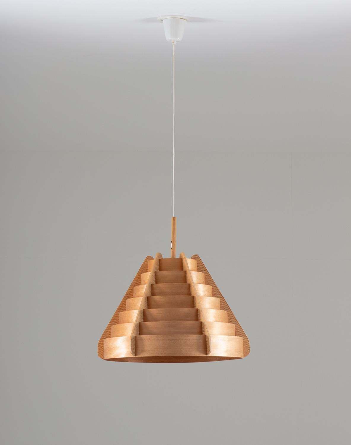 Pair Of Scandinavian Pendants In Pine By Hans Agne Jakobsson photo furniture