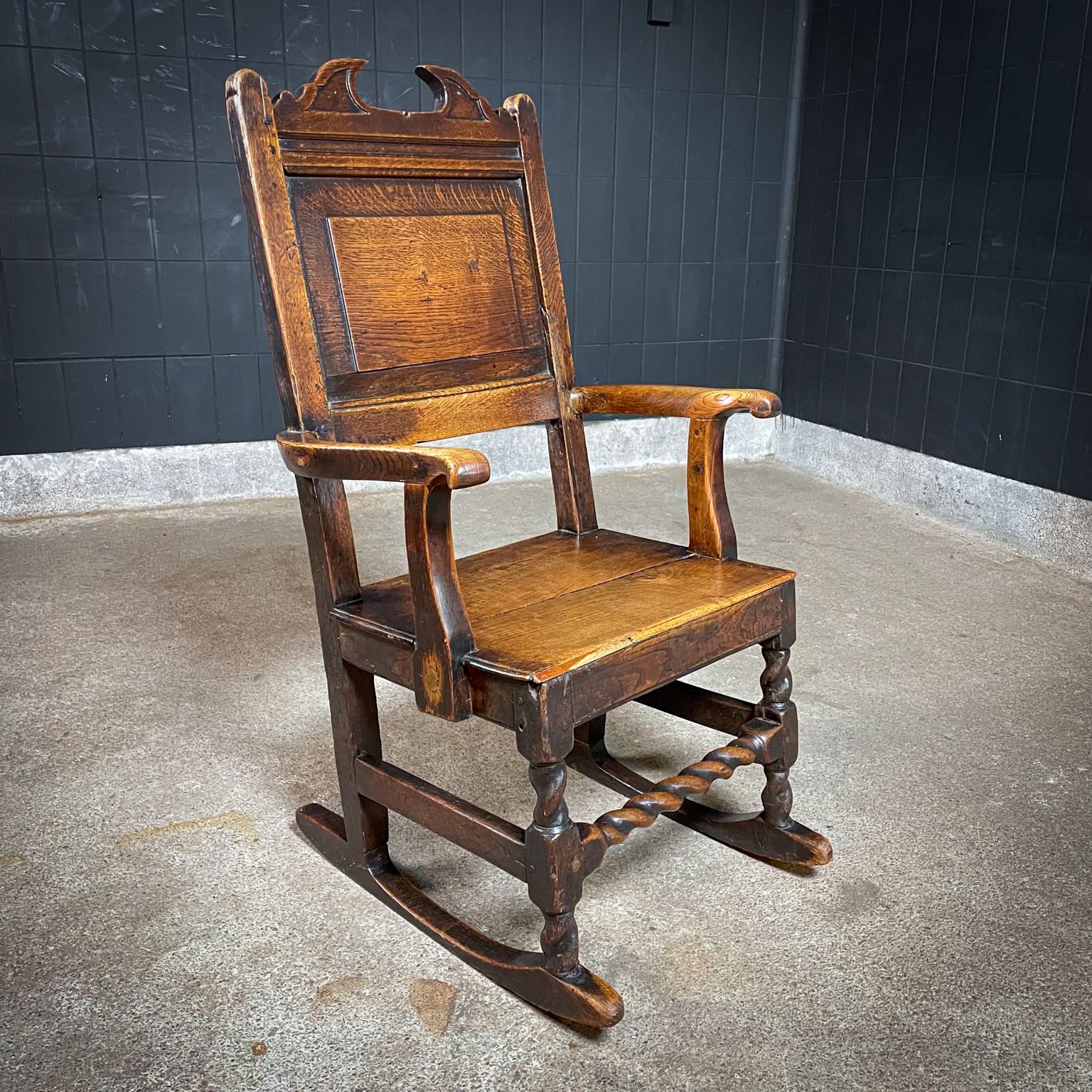 200 Year Old Antique Wabi Sabi Rocking Chair