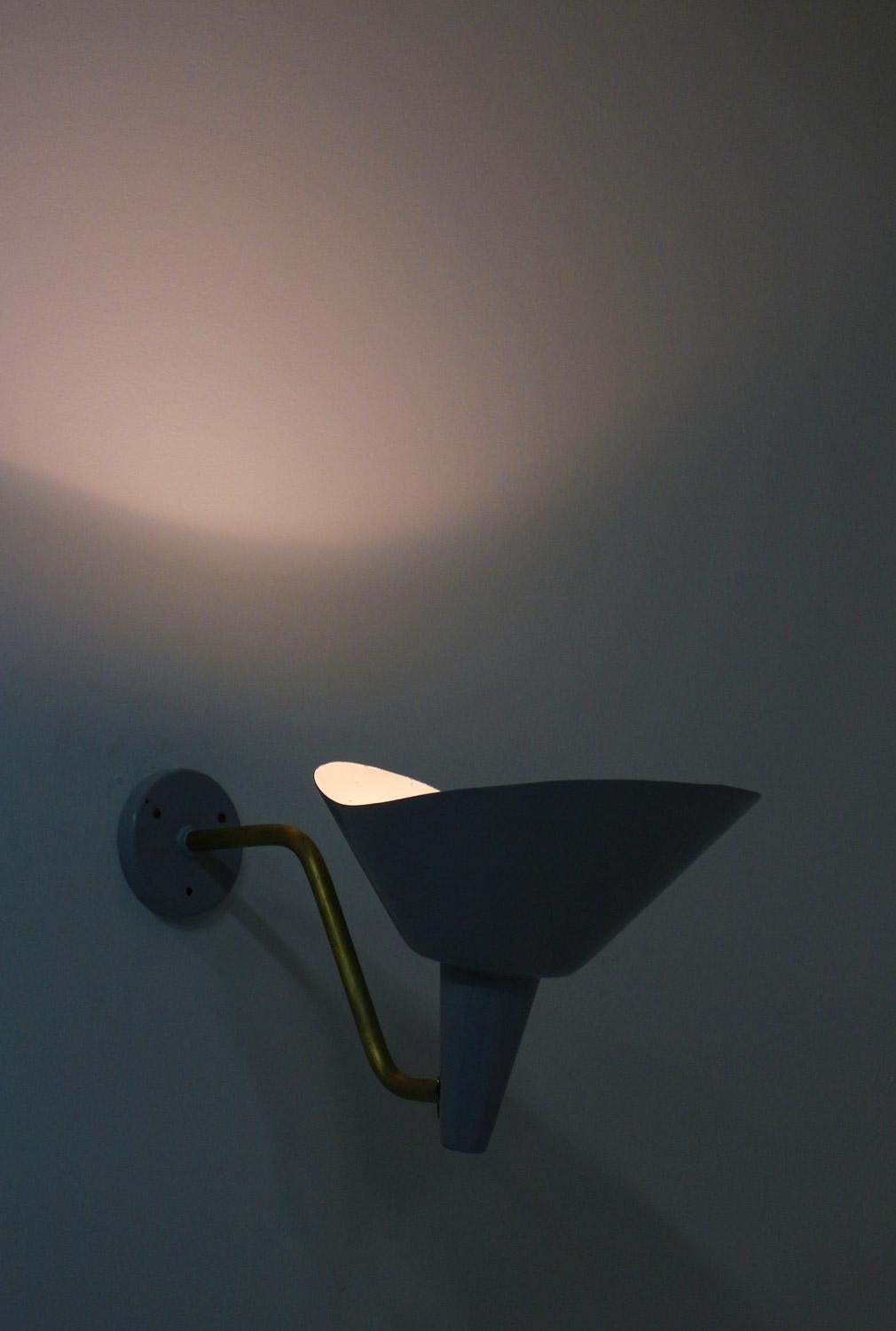 Swedish Wall Lamp In Brass And Metal By Hans Bergström For Ateljé Lyktan photo vintage