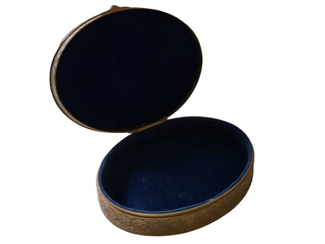 Antique, French Bronze Jewelry Box With Rococo Rocaille Pattern On Top photo for sale