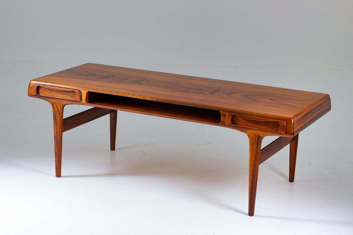 Scandinavian Coffee Table Rosewood By Johannes Andersen photo for sale