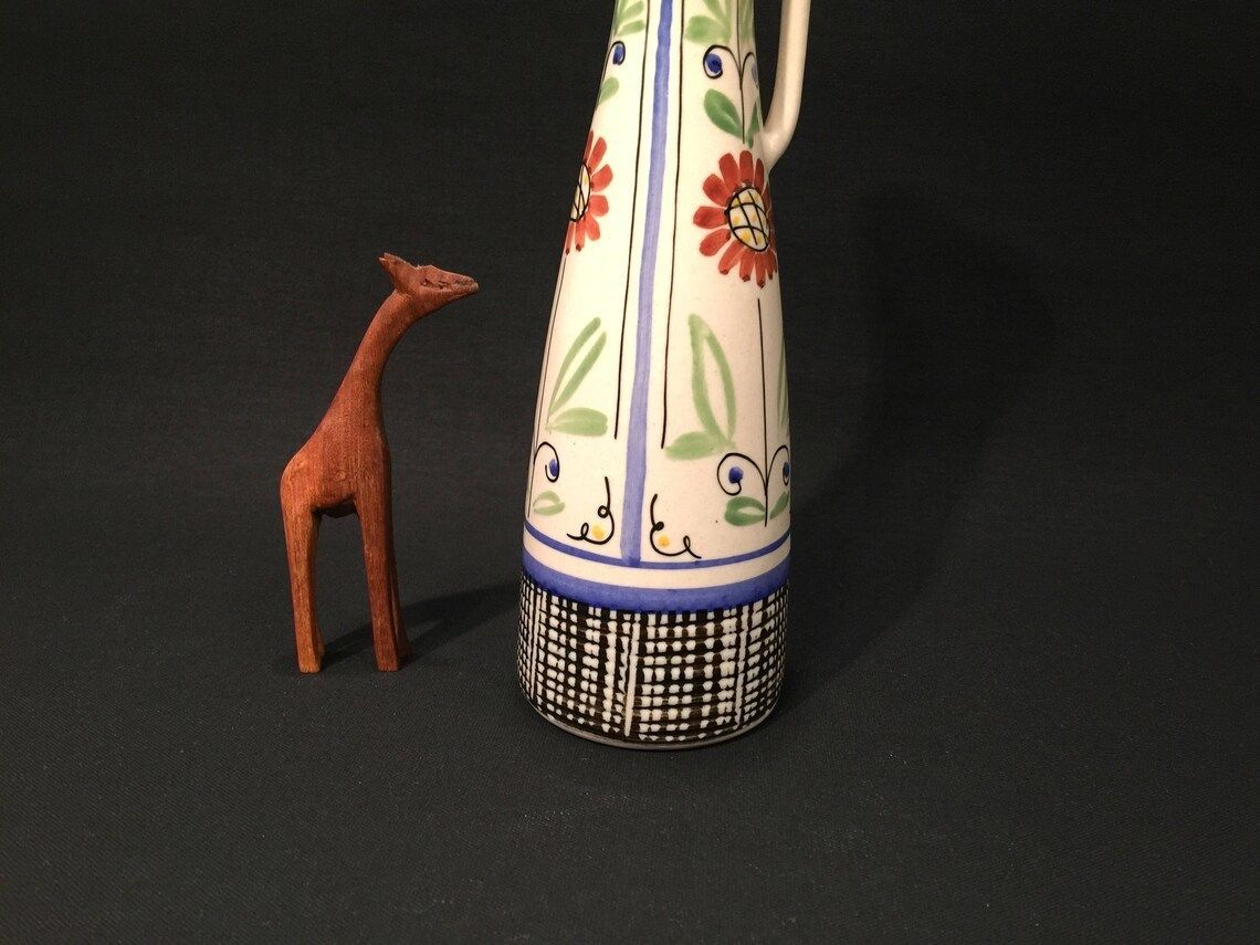 Vase Designed By Aksel Sigvald Nielsen For Aksini 1950s Scandinavian Mid Century Interior Decor With Flower Motive photo furniture