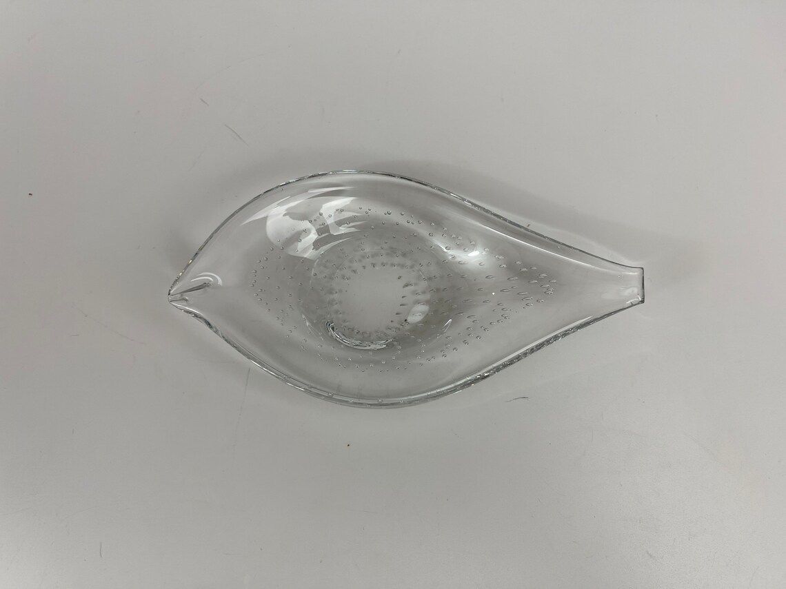 Small Fish Formed Bowl By Vicke Lindstrand For The Swedish Glasswork Kosta Scandinavian Mid Century Modern photo buy