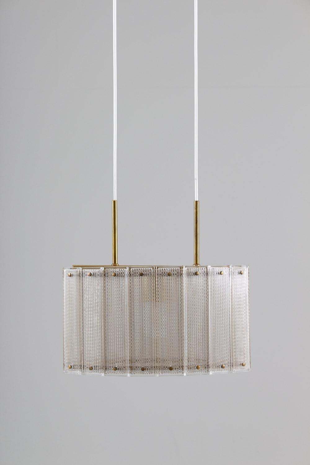 Swedish Mid Century Modern Pendant In Glass And Brass By Falkenbergs photo furniture