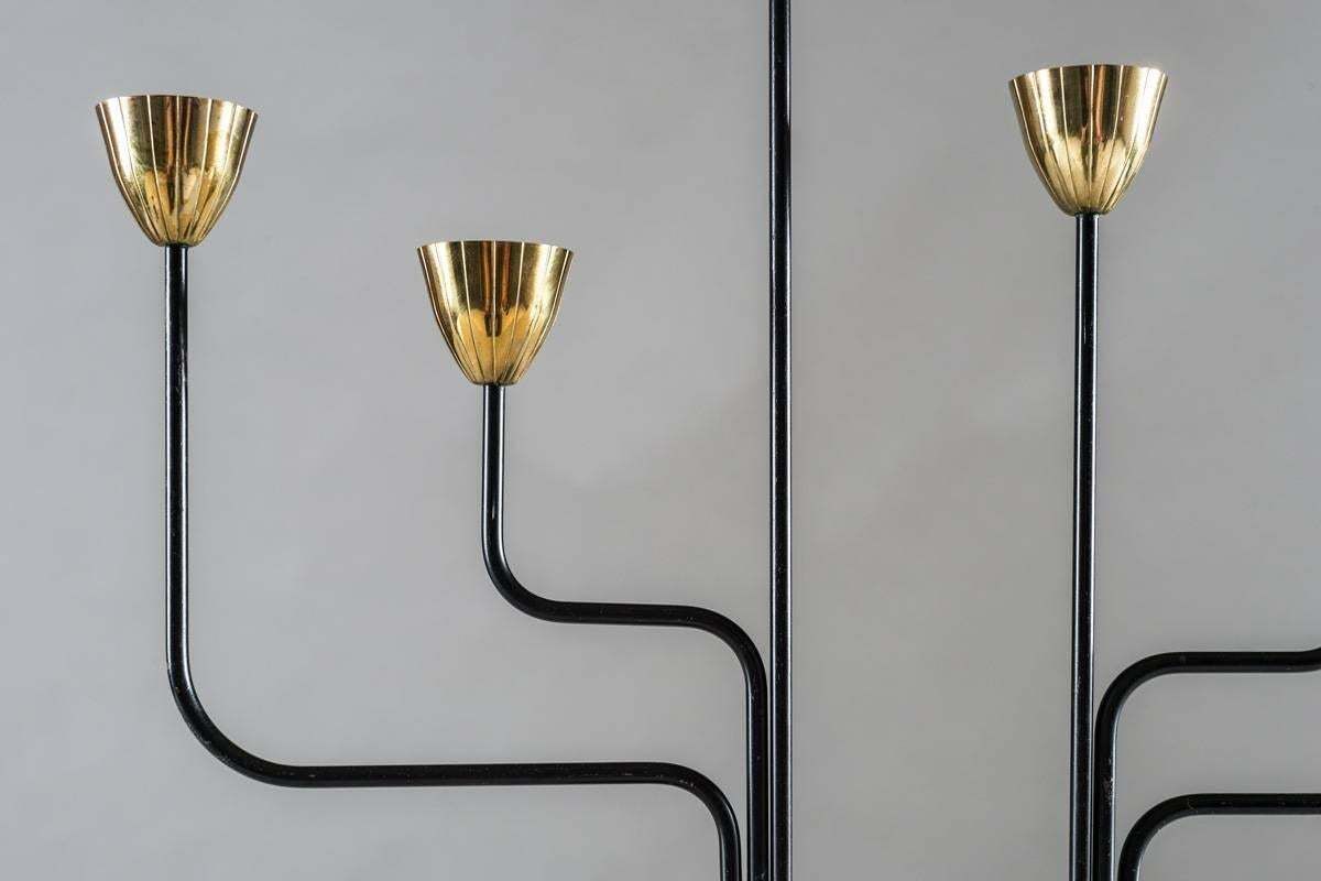 Candelabra In Metal And Brass By Gunnar Ander For Ystad Metal photo for sale