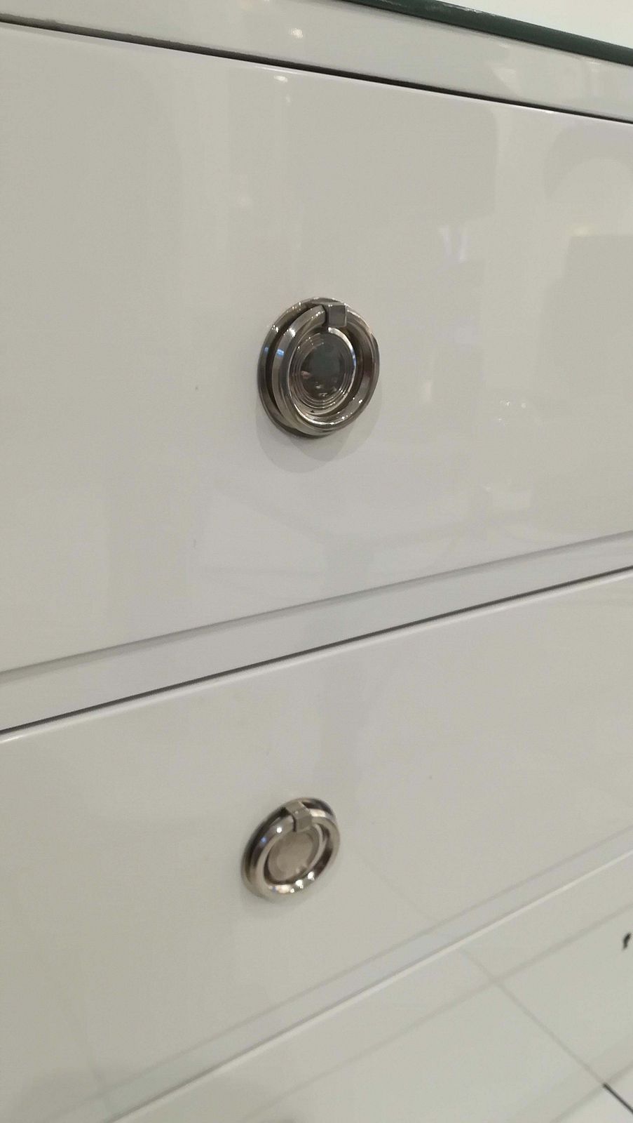 Chest Of Drawers In White Lacquered Wood, Circa 1970 photo for sale