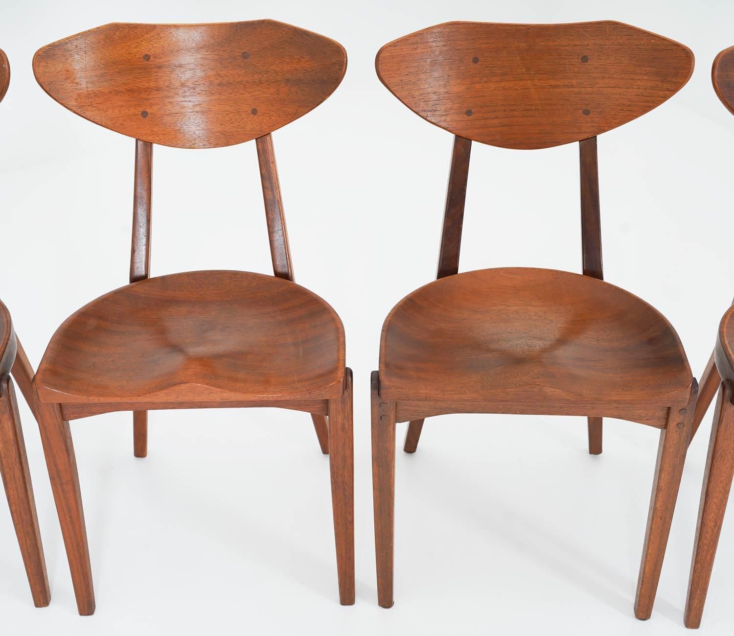 Set Of Six Dining Chairs By Richard Jensen And Kjaerulff Rasmussen photo for sale