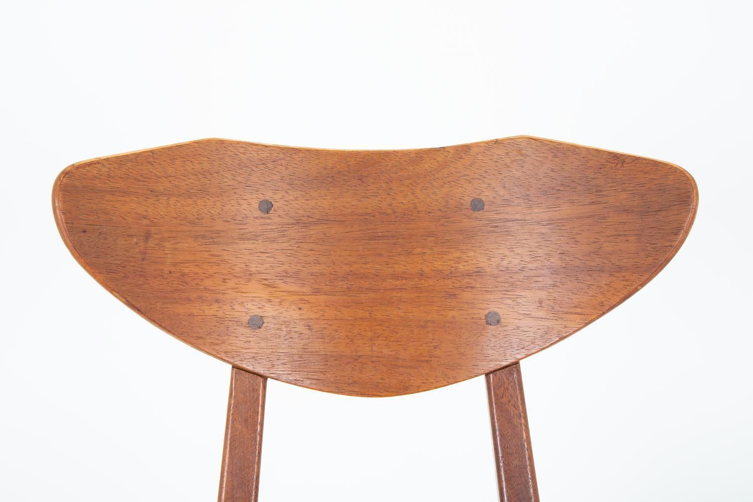 Furniture Set Of Six Dining Chairs By Richard Jensen And Kjaerulff Rasmussen photo