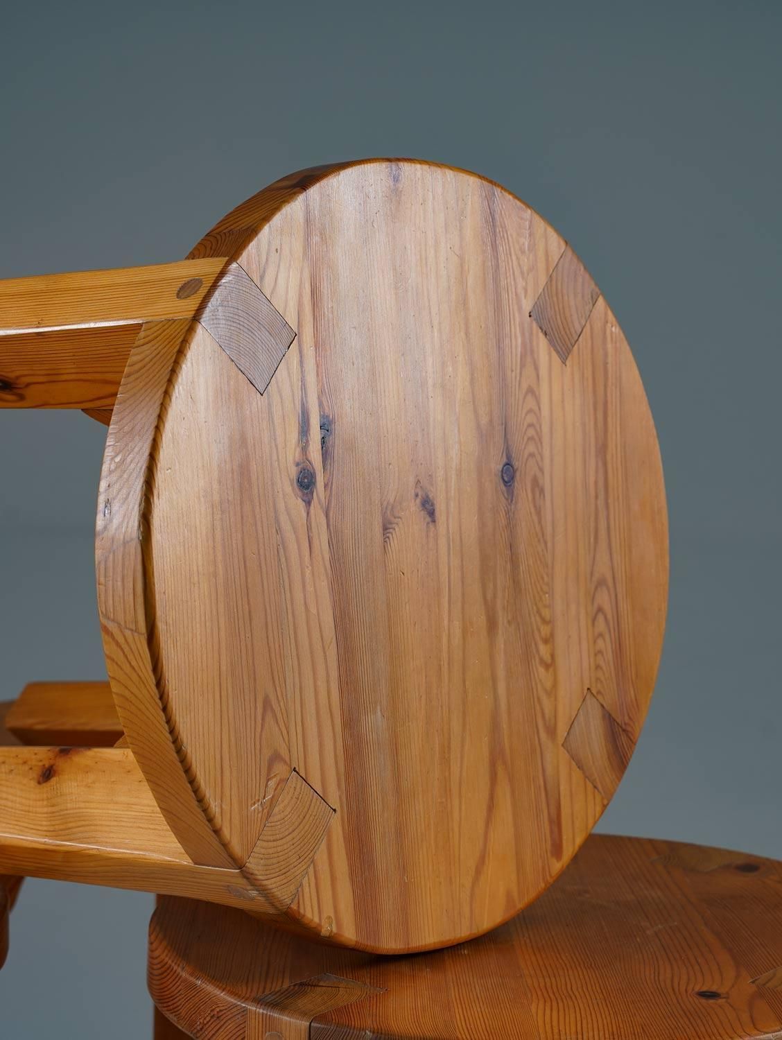Swedish Stools In Pine, 1970s, Vintage photo vinterior