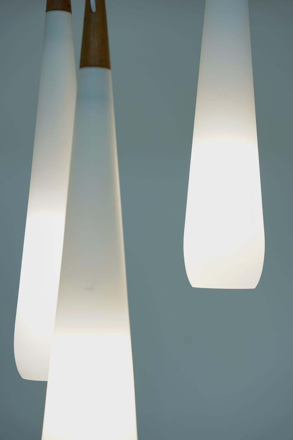 photo for sale Midcentury Swedish Chandelier By Luxus Sweden