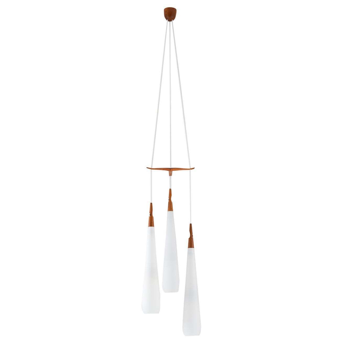 Lighting Midcentury Swedish Chandelier By Luxus Sweden photo