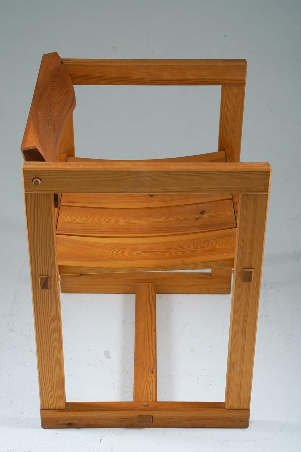 Scandinavian Dining Chairs In Pine, Model Trybo By Edvin Helseth, 1960s photo vinterior