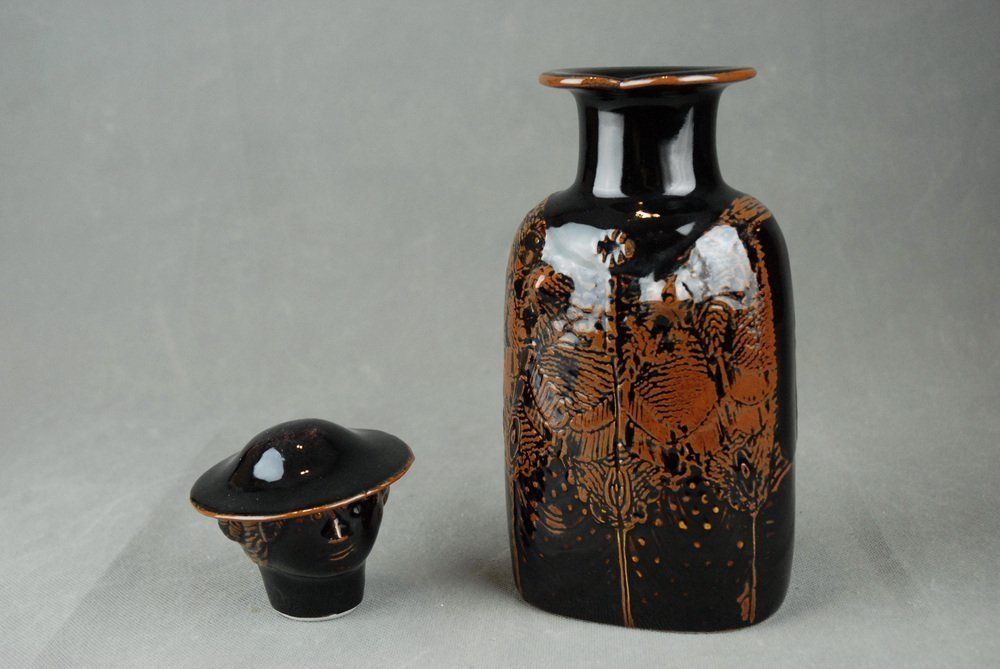 Ceramic Combin Decanter By Stig Lindberg For Gustavsberg Studio, 1970s