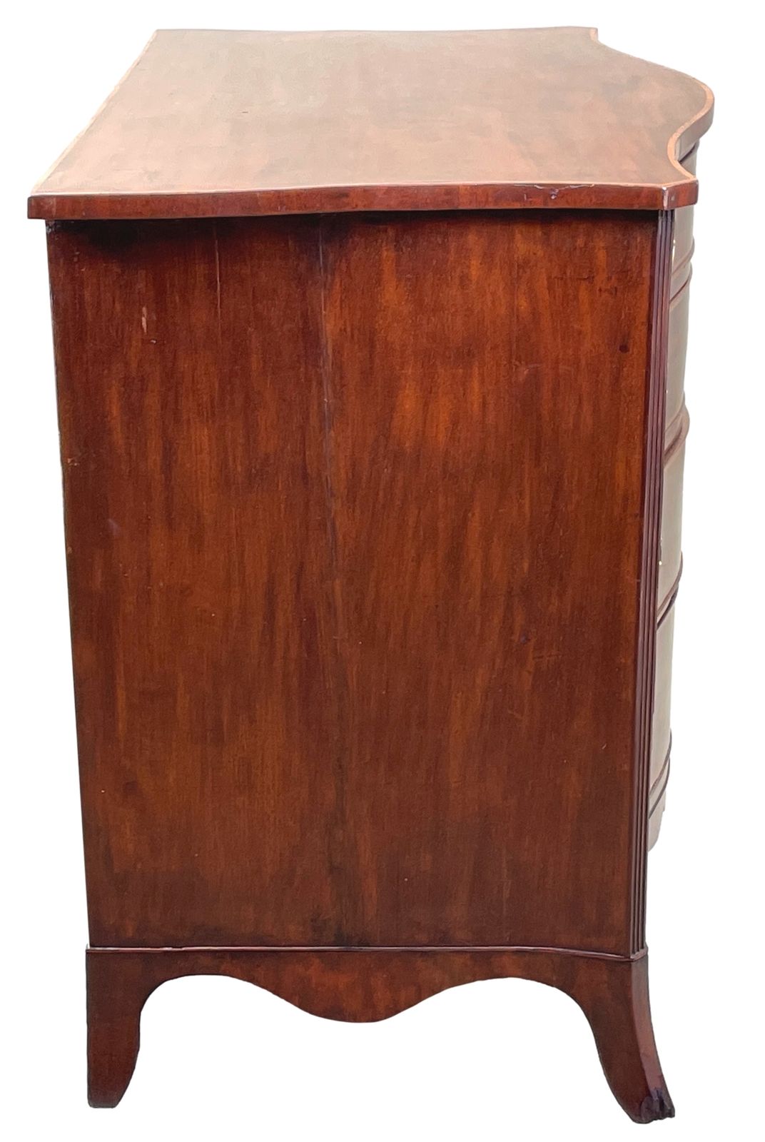 18th Century Georgian English Mahogany Serpentine Chest Of Drawers (England, Circa 1770) photo Furniture