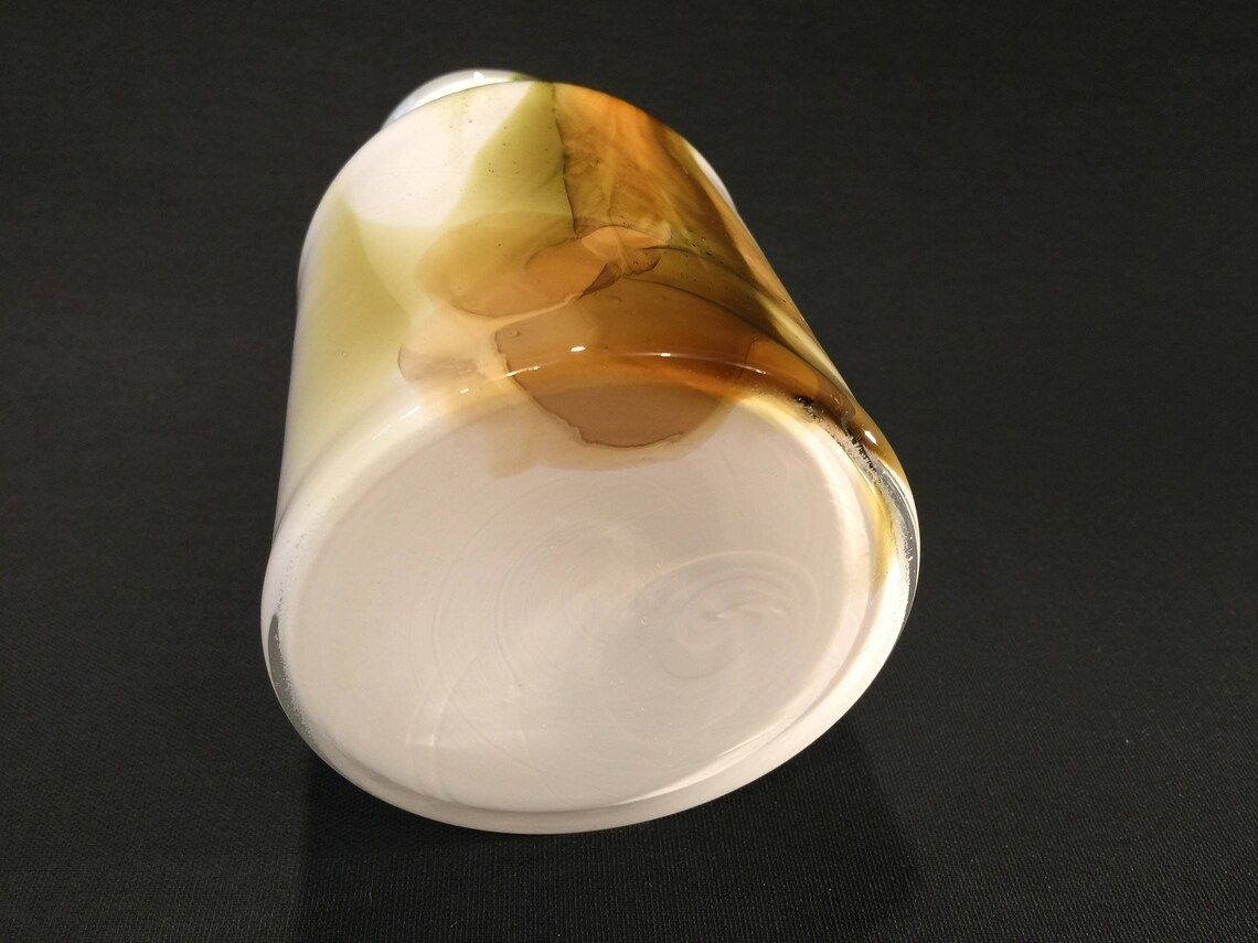 1970s Art Glass Vase Cascade By Per Lutken For Danish Glassworks Holmegaard  Scandinavian Mid Century Modern photo vintage