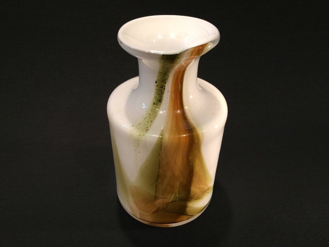 photo furniture 1970s Art Glass Vase Cascade By Per Lutken For Danish Glassworks Holmegaard  Scandinavian Mid Century Modern