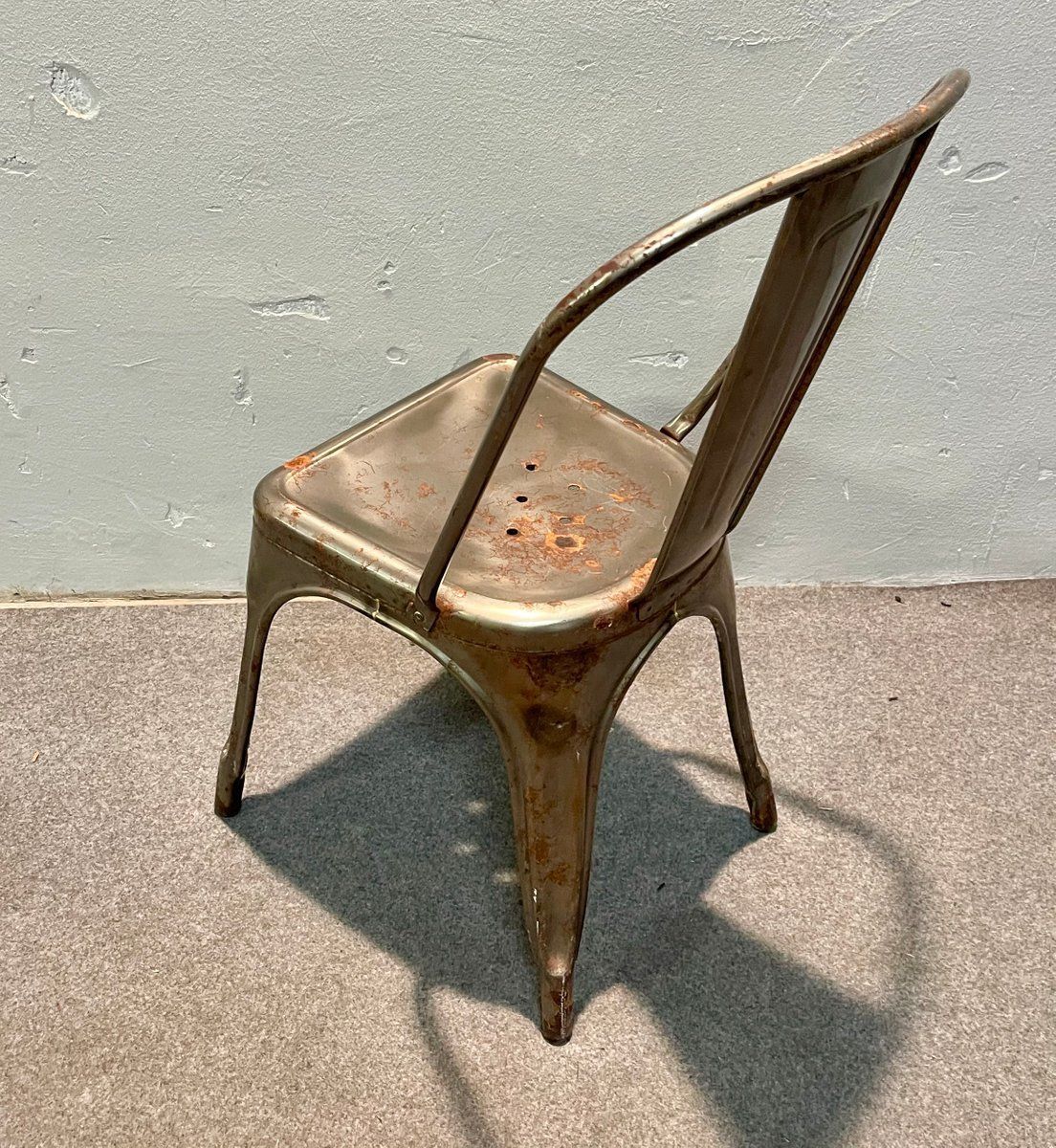 Industrial Chair In Tolix Iron photo furniture