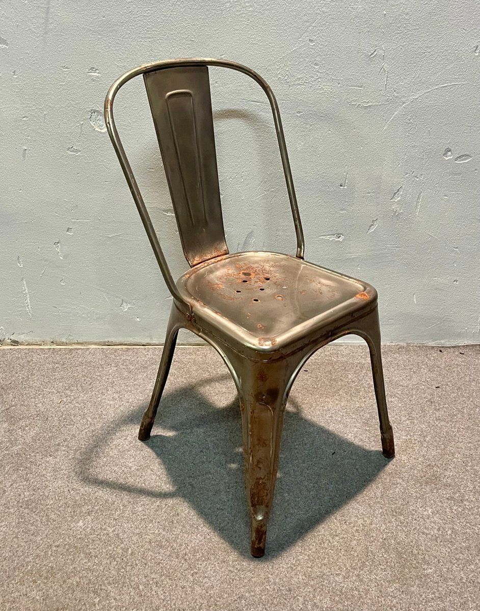 Industrial Chair In Tolix Iron photo vinterior