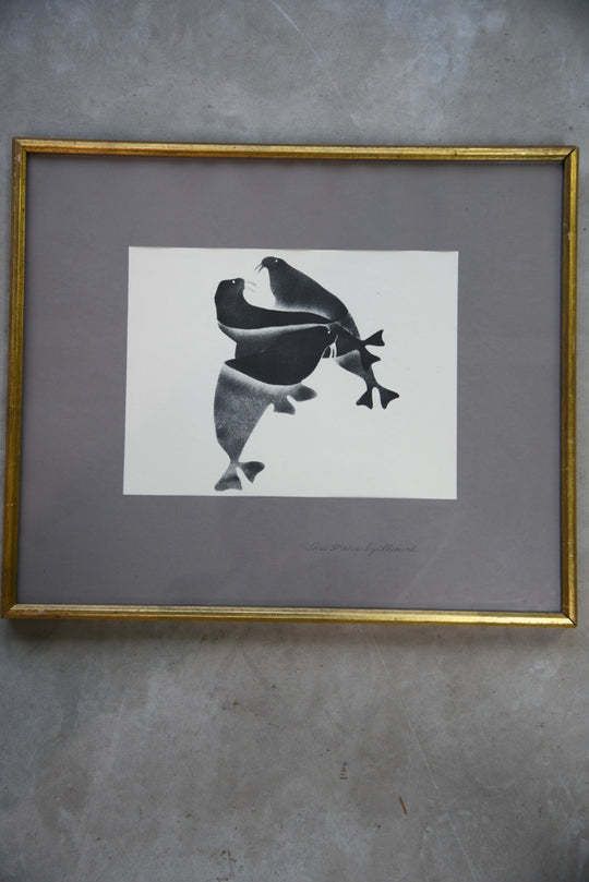 photo for sale Pair Of Lithographs   After Sheouak Petaulassie