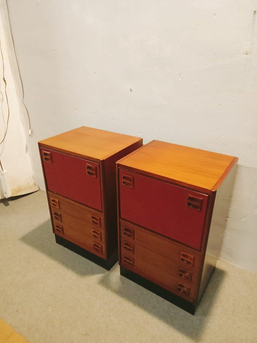 Danish Bedside Tables, 1960s, Set Of 2 photo vintage
