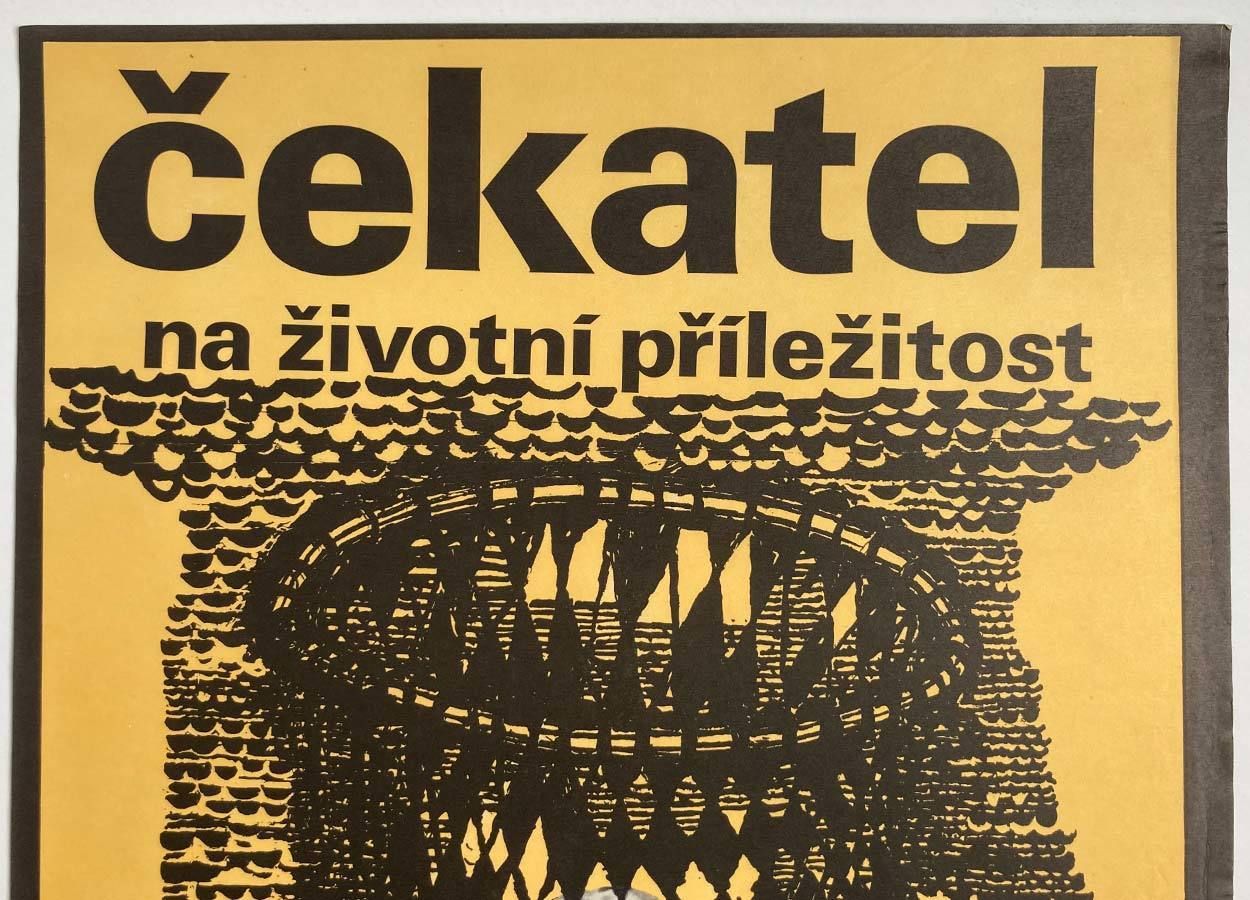 Original Film Poster, Part Time Divorce, Jan Moravec, 1981, Genuine Czech Vintage Print photo Art