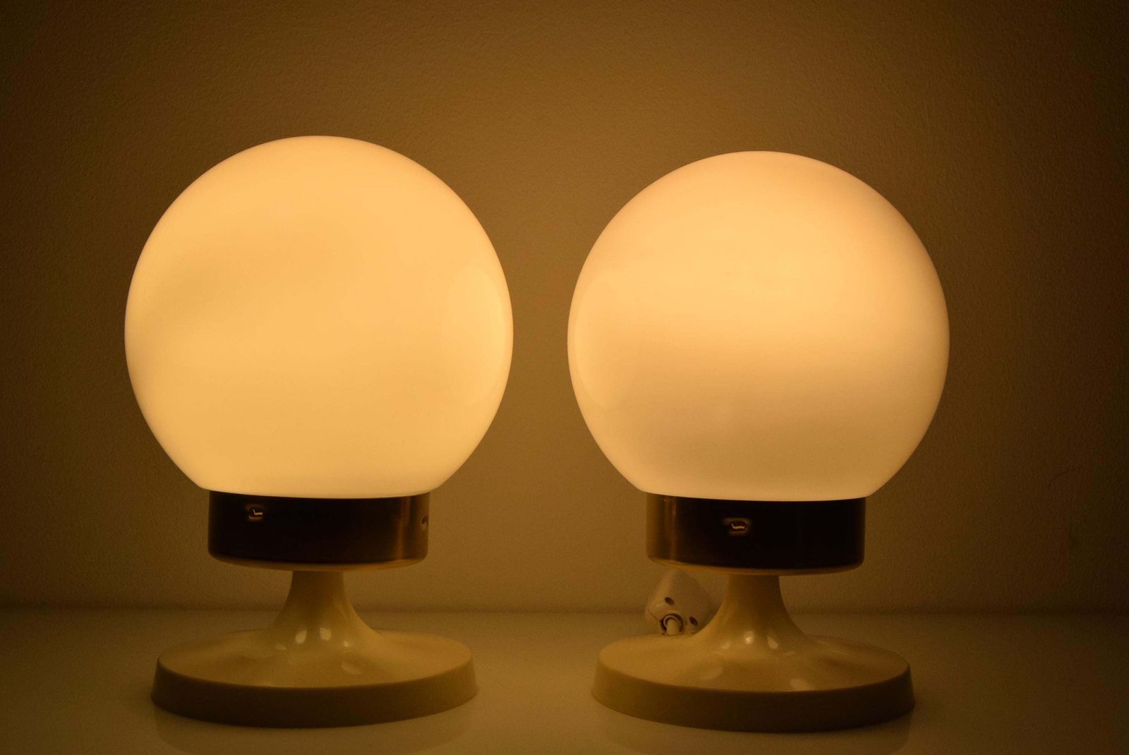 Pair Of Mid Century Table Or Wall Lamps By Instala Děčín,1970's. photo Lighting