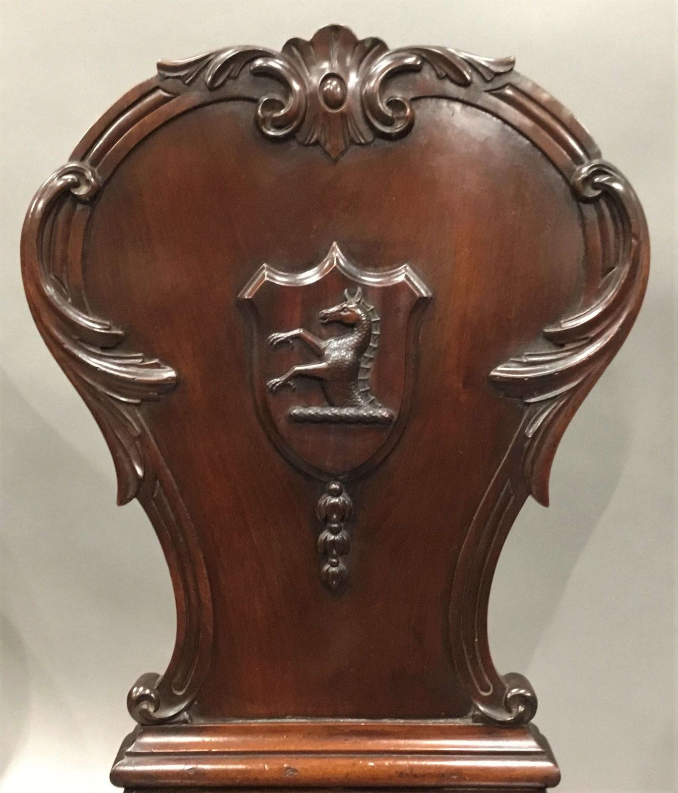 Good Quality George IV Substantial Pair Of Mahogany Hall Chairs photo Furniture