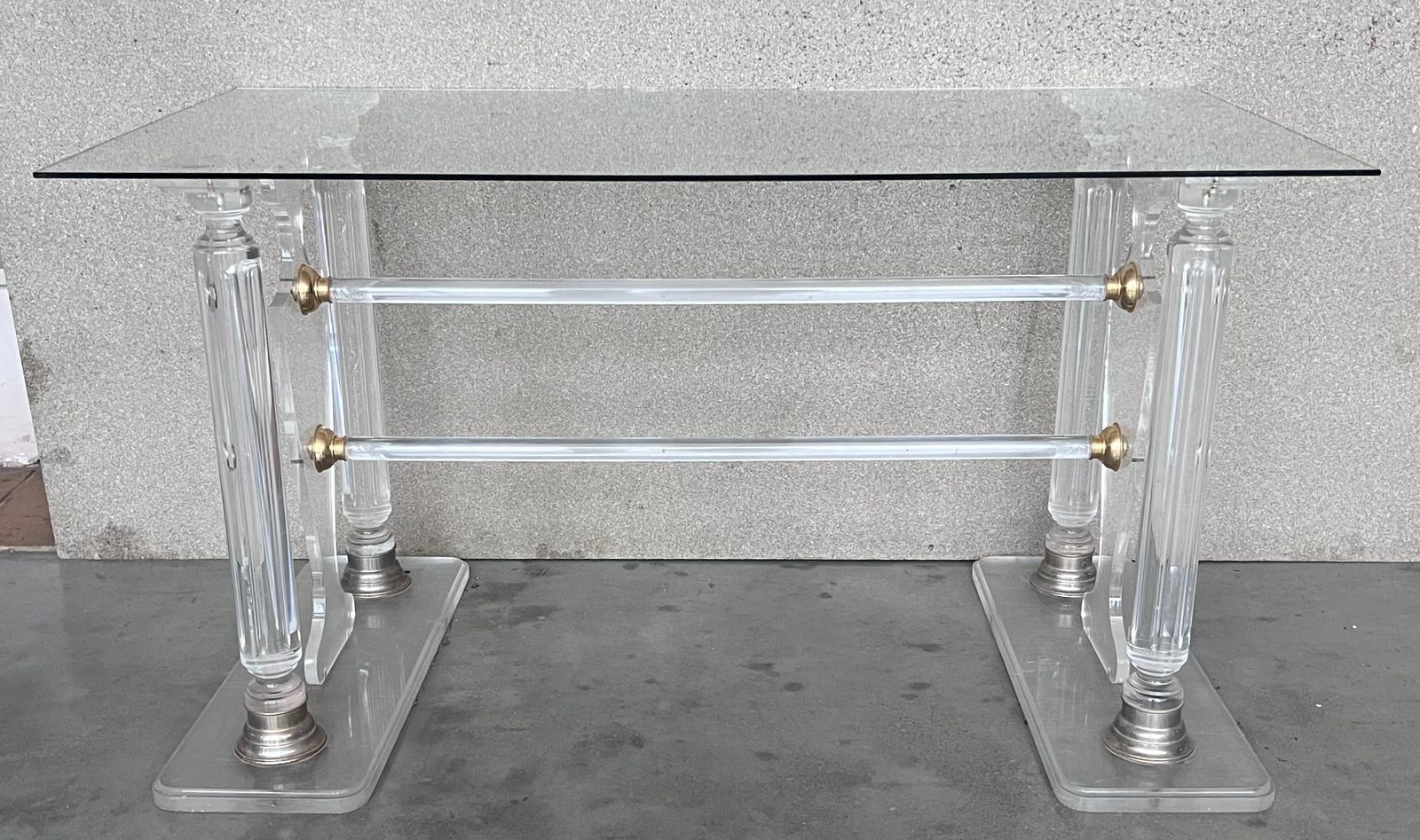 Console ou table à manger en Lucite, dans le style de Karl Springer photo furniture