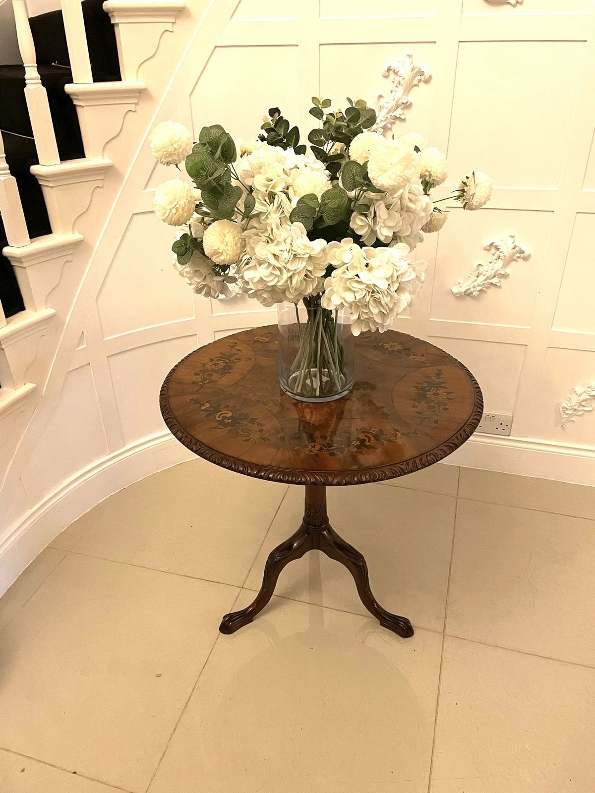 Antique 19th Century  Quality Burr Walnut Marquetry Inlaid Centre Table photo 1685.0