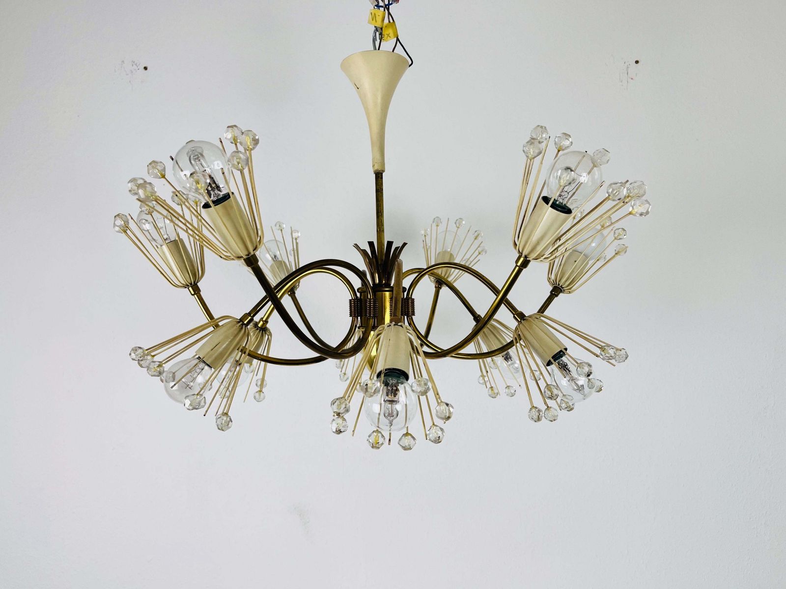 photo furniture Glass And Brass Chandelier By Emil Stejnar For Rupert Nikoll, 1960s