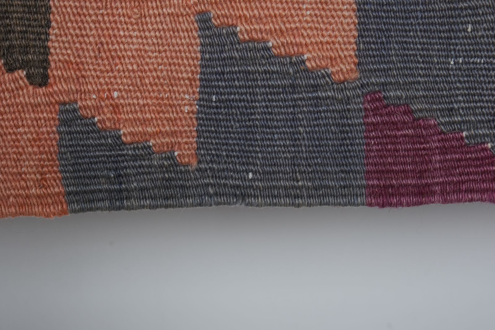 Vintage Diamond Turkish Kilim  Organic Wool Kilim Rug photo 800.0
