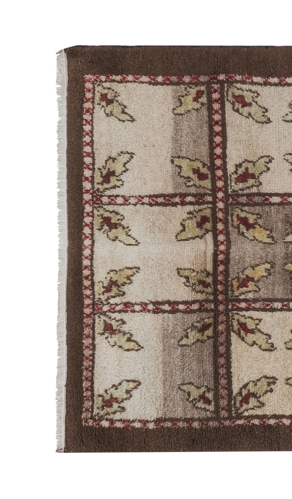 Organic Wool Floral Turkish Karapinar Tulu Rug photo vinterior